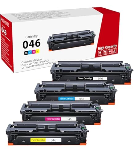 プリンター・複合機 canon cartridge 046H Compatible Canon 046 Toner Cartridge Set